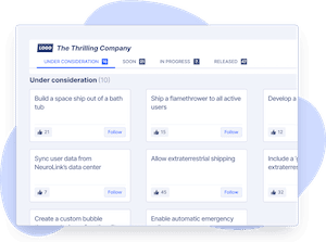 Validate ideas on a public roadmap