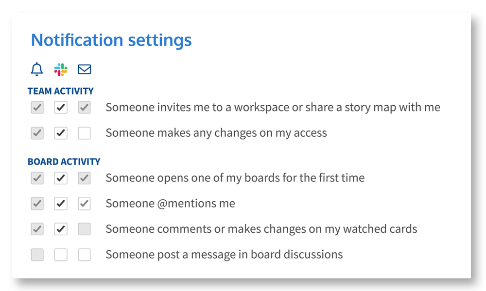 notification settings of Slack update